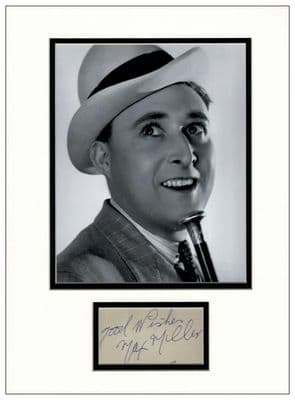 Max Miller Autograph Display