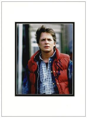 Michael J Fox Autograph Photo - Back To The Future