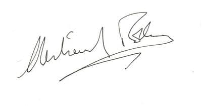 Michael Robbins Autograph Display - On The Buses