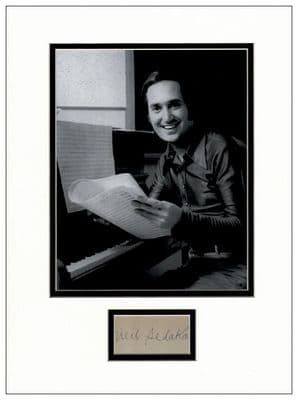 Neil Sedaka  Autograph Display