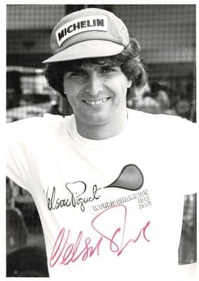 Nelson Piquet Autograph Photo - Formula 1