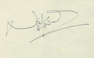 Noel Coward Autograph Display - The Italian Job