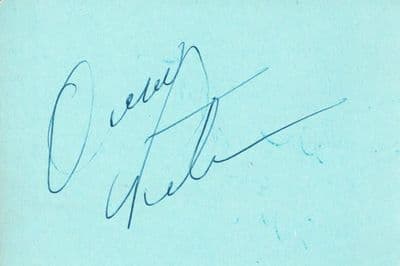 Oscar Peterson Autograph Signed Display
