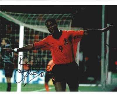 Patrick Kluivert Autograph Signed Photo
