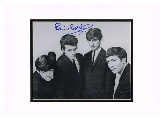 Pete Best Autograph Signed Photo The Beatles