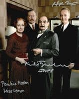 Poirot Cast Autograph Signed Display