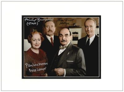 Poirot Cast Autograph Signed Photo