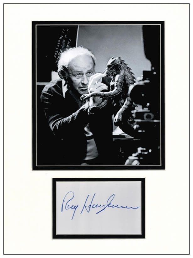 Ray Harryhausen Autograph Signed Display