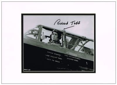 Richard Todd Autograph Photo - The Dam Busters