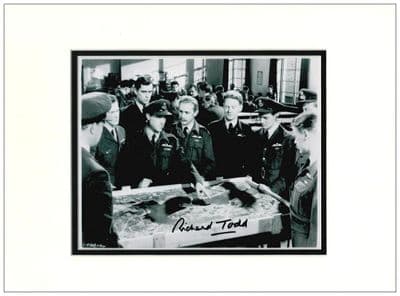Richard Todd Autograph Signed Photo - The Dam Busters