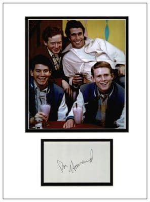 Ron Howard Autograph  Display - Happy Days