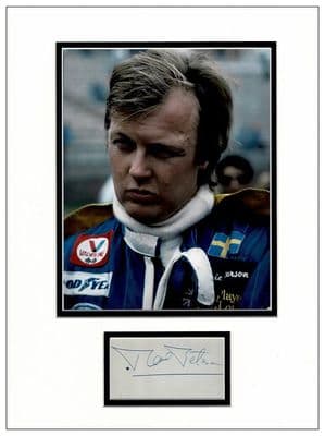 Ronnie Peterson Autograph Display