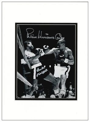 Rubin Carter & Emile Griffith Autograph Signed Photo