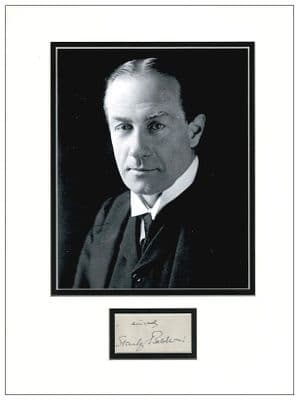 Stanley Baldwin Autograph Display