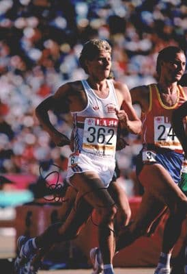 Steve Cram Autograph Signed Photo