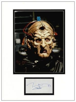 Terry Molloy Autograph Display - Davros