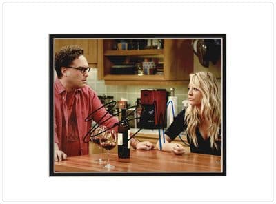 The Big Bang Theory Signed Photo - Galecki & Cuoco