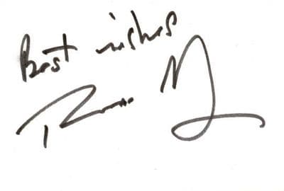 Theresa May Autograph