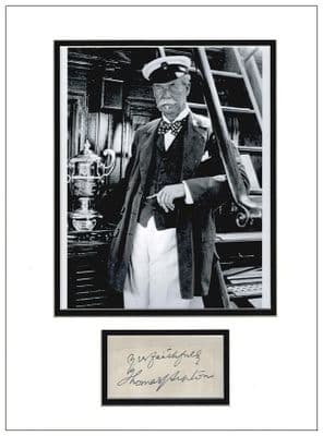 Thomas Lipton Autograph  Display