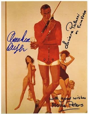 Thunderball Cast Signed Photo