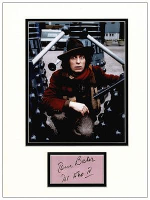 Tom Baker Autograph Display - Doctor Who