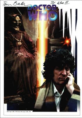 Tom Baker Autograph Signed Photo Doctor Who