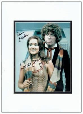 Tom Baker & Louise Jameson Signed Photo - Doctor Who