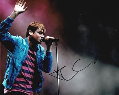Tom Chaplin Autograph Signed Photo - Keane