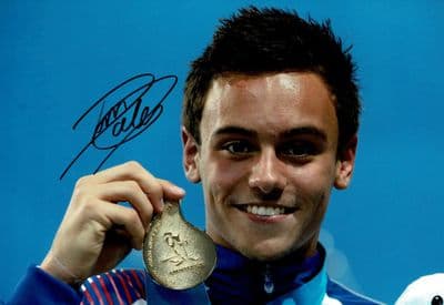 Tom Daley Signed Photo - Diving