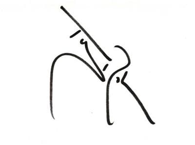 Tony Robinson Autograph Display - Blackadder