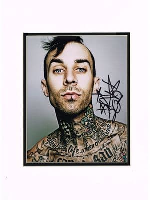 Travis Barker Autograph Signed Photo - Blink-182