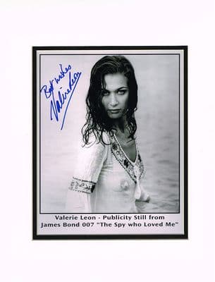 Valerie Leon Autograph Signed Photo - The Spy Who Loved Me