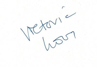 Victoria Wood Autograph