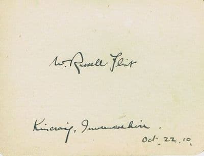 William Russell Flint Autograph Signed