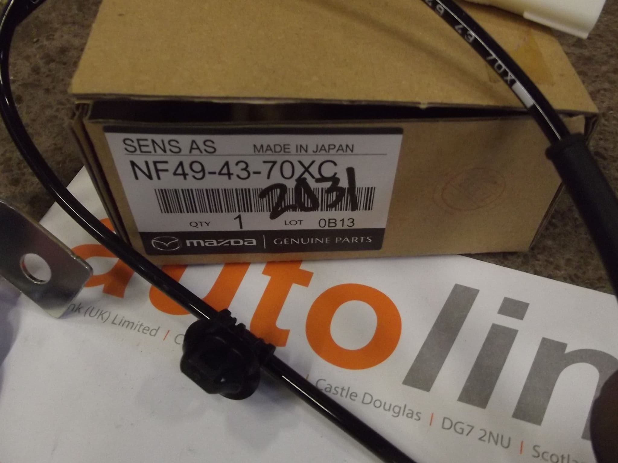 ABS Sensor Mazda MX-5 mk3 front r/h right hand NF494370XC OEM NEW