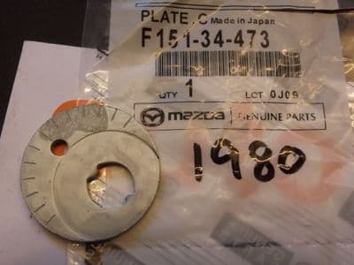 Alignment camber cam plate, genuine Mazda MX-5 mk3 & RX8, M14, front  rearward, F15134473