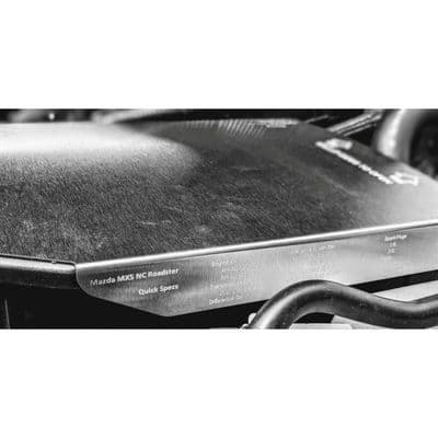 Battery top cover, stainless, Jass Performance, Mazda MX-5 mk3