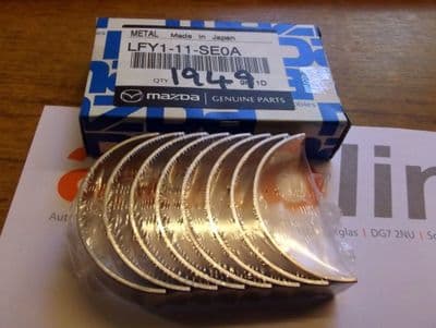 Bearings, big end, genuine Mazda MX-5 1.8 & 2.0 mk3, standard conrod bearing shells