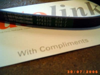 Belt, 4PK820, MR2 alternator, 1989-99