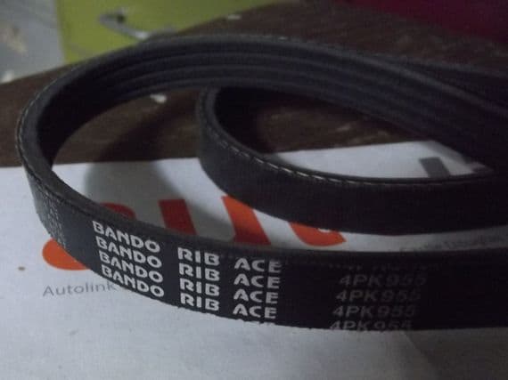 Belt, Mazda MX-5 mk1, mk2 & mk2.5, PAS & air conditioning, OEM Bando, 4PK955