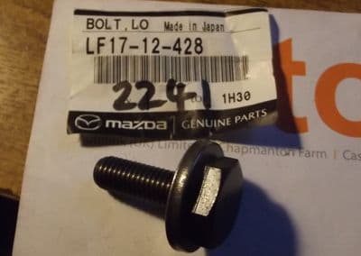 Bolt, camshaft front,  genuine Mazda MX-5 1.8 & 2.0 mk3, LF1712428