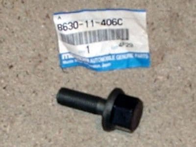 Bolt, crankshaft, Mazda MX-5 1.6 mk1 1989 - Aug-90, (LWSC short crank), B63011406C