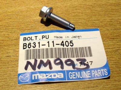 Bolt, crankshaft outer pulley, genuine Mazda MX-5 1.6 mk1 (LWSC), B63111405