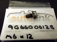 Bolt, M6, Mazda MX-5 mk1 bumper set plate & mk2 bonnet rod, 12mm, 9G6600612B, USED