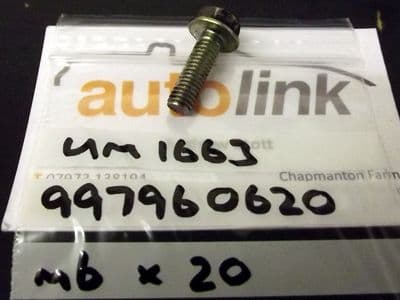 Bolt, M6, MX-5, 20mm, rear crank oil seal housing, 997960620, USED