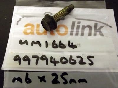 Bolt, M6 x 25mm, Mazda MX-5 mk1, mk2 & mk2.5, 997940625, 9H4B00625 or 997940625B, USED