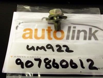 Bolt & washer, M6, 12mm, Mazda MX-5 mk1, 907860612, USED