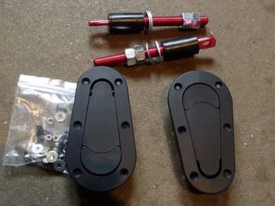 Bonnet pins, aerocatch flush fit type