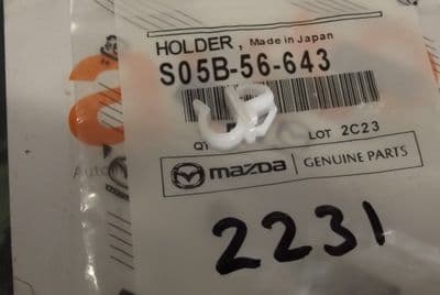 Bonnet rod holder clip, Mazda Bongo, S05B56643