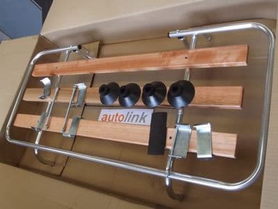 Boot / luggage rack (aluminium & wood), with fitting kit, Nissan Figaro